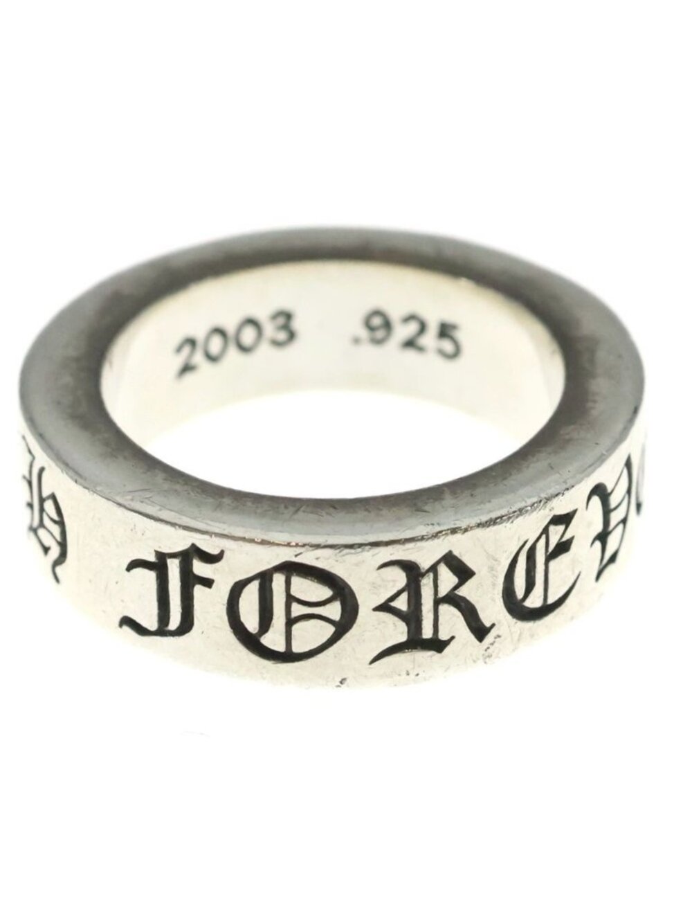 Chrome Hearts Spacer Forever Ring Silver